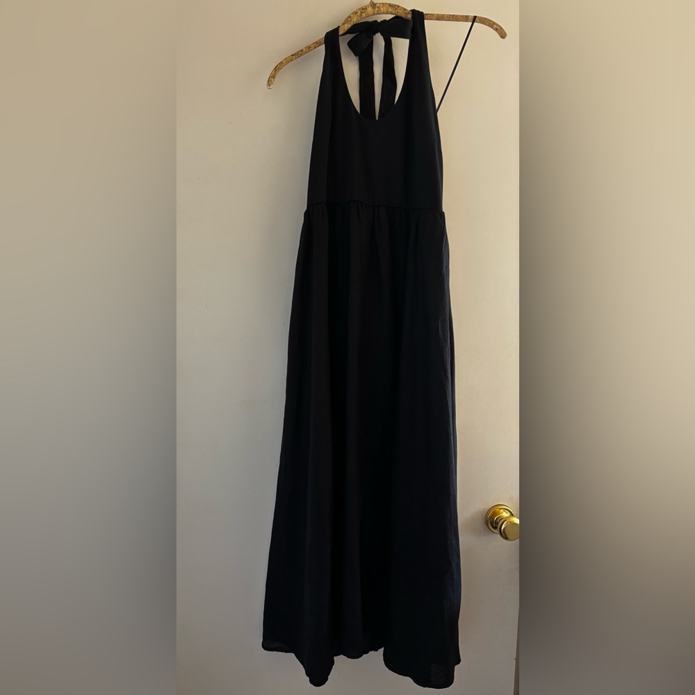 J. Crew Halter Mixy Dress in Black - Picture 4 of 5